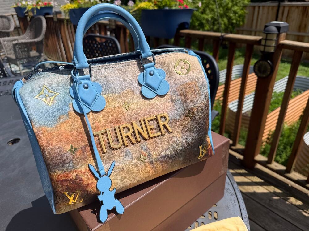 Louis Vuitton Speedy 30 Turner Masters Collection by Jeff Koons EUC